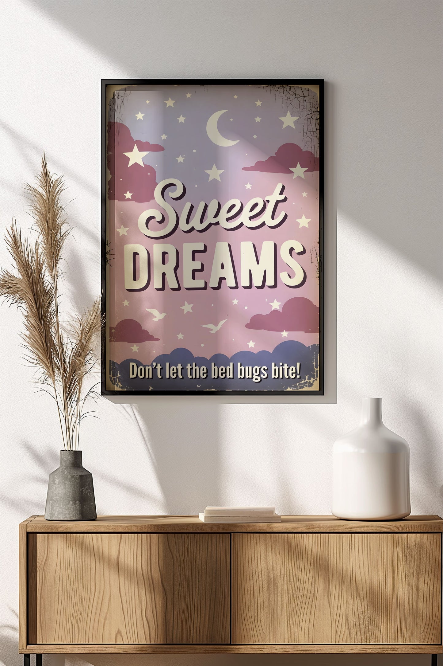 Sweet Dreams Don't Let the Bed Bugs Bite - Vintage Poster