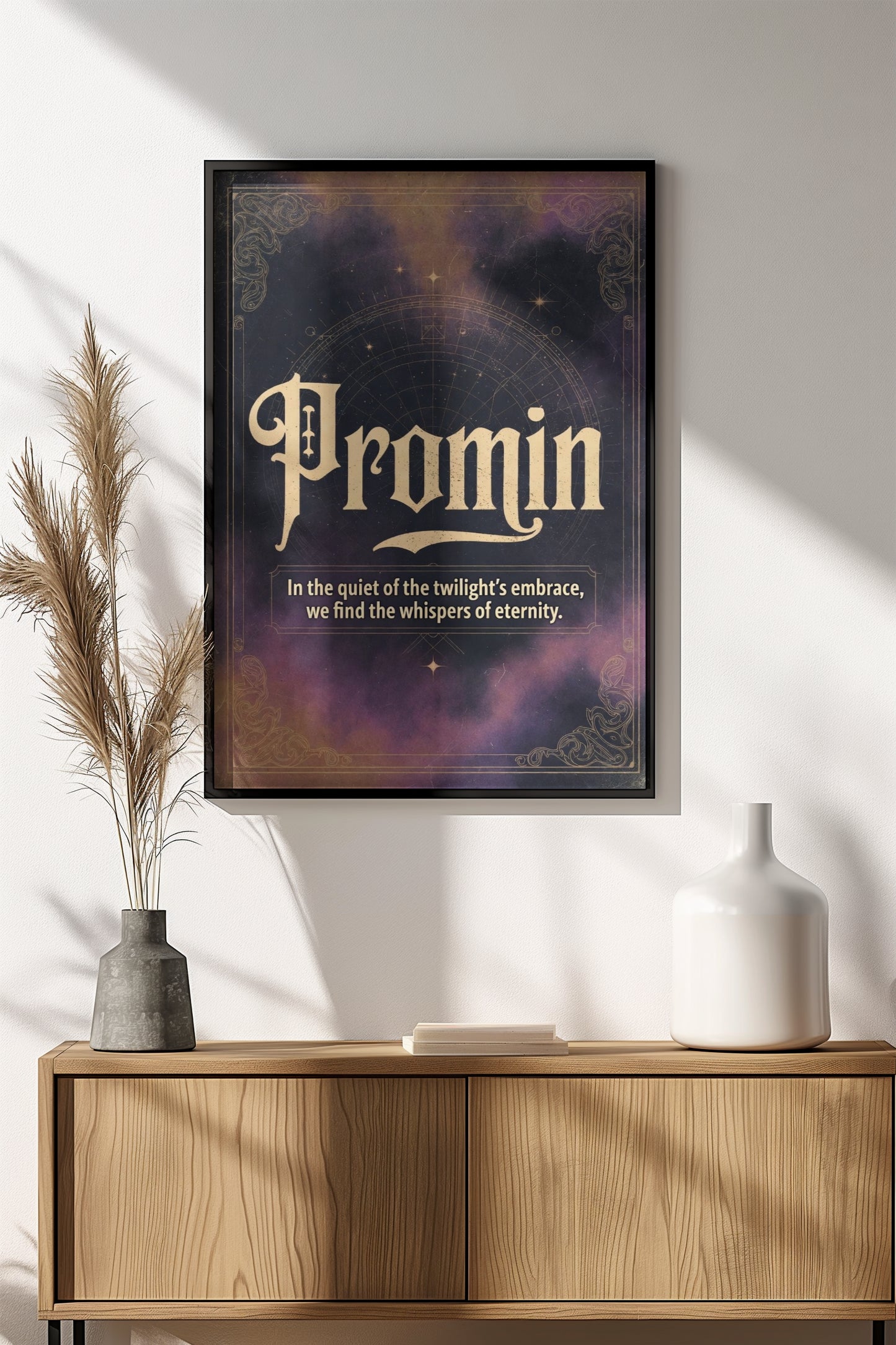 Prominin Poster – Retro Mystical Twilight Art
