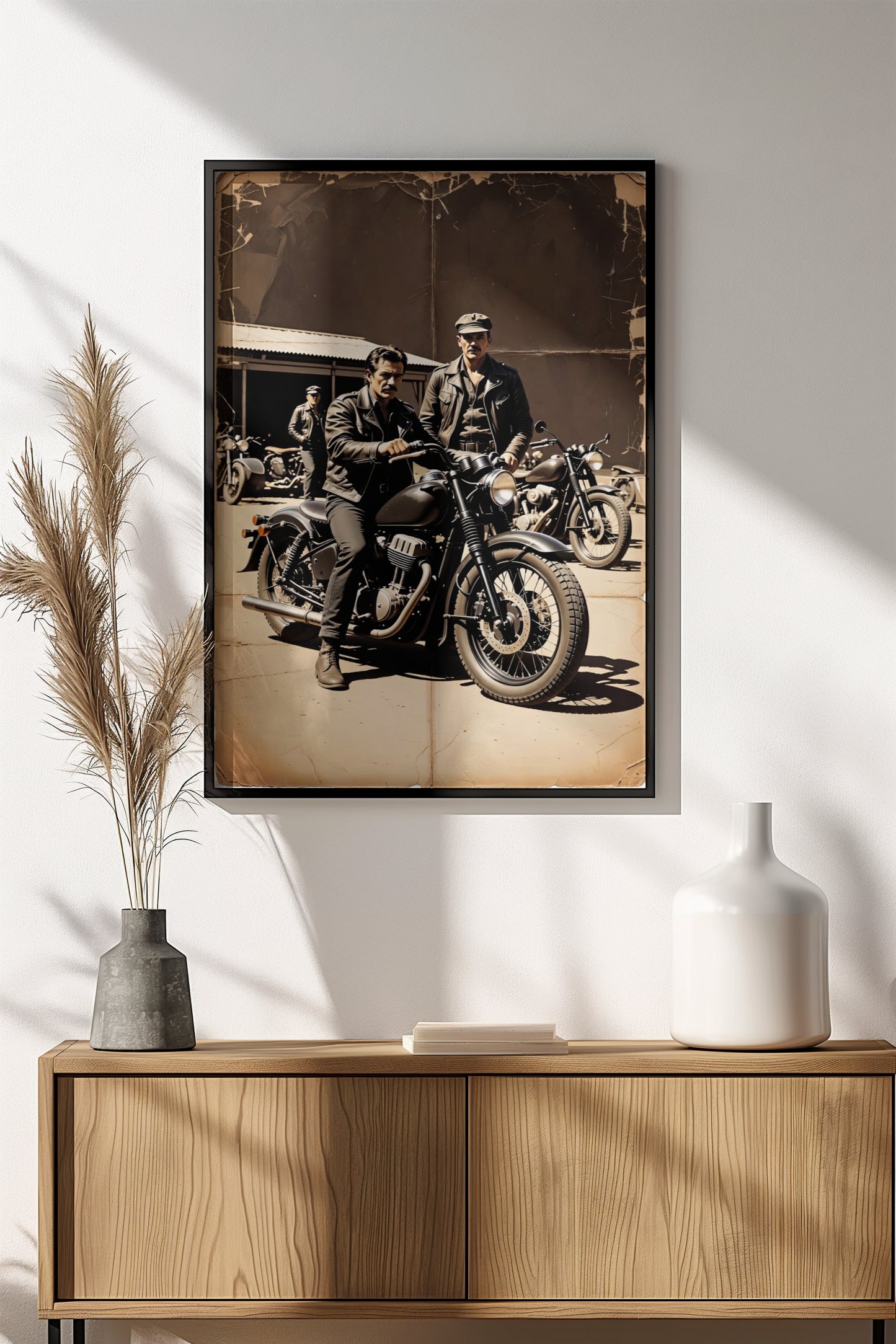 Retro Motorcycle Gang Poster – Vintage Biker Brotherhood Art
