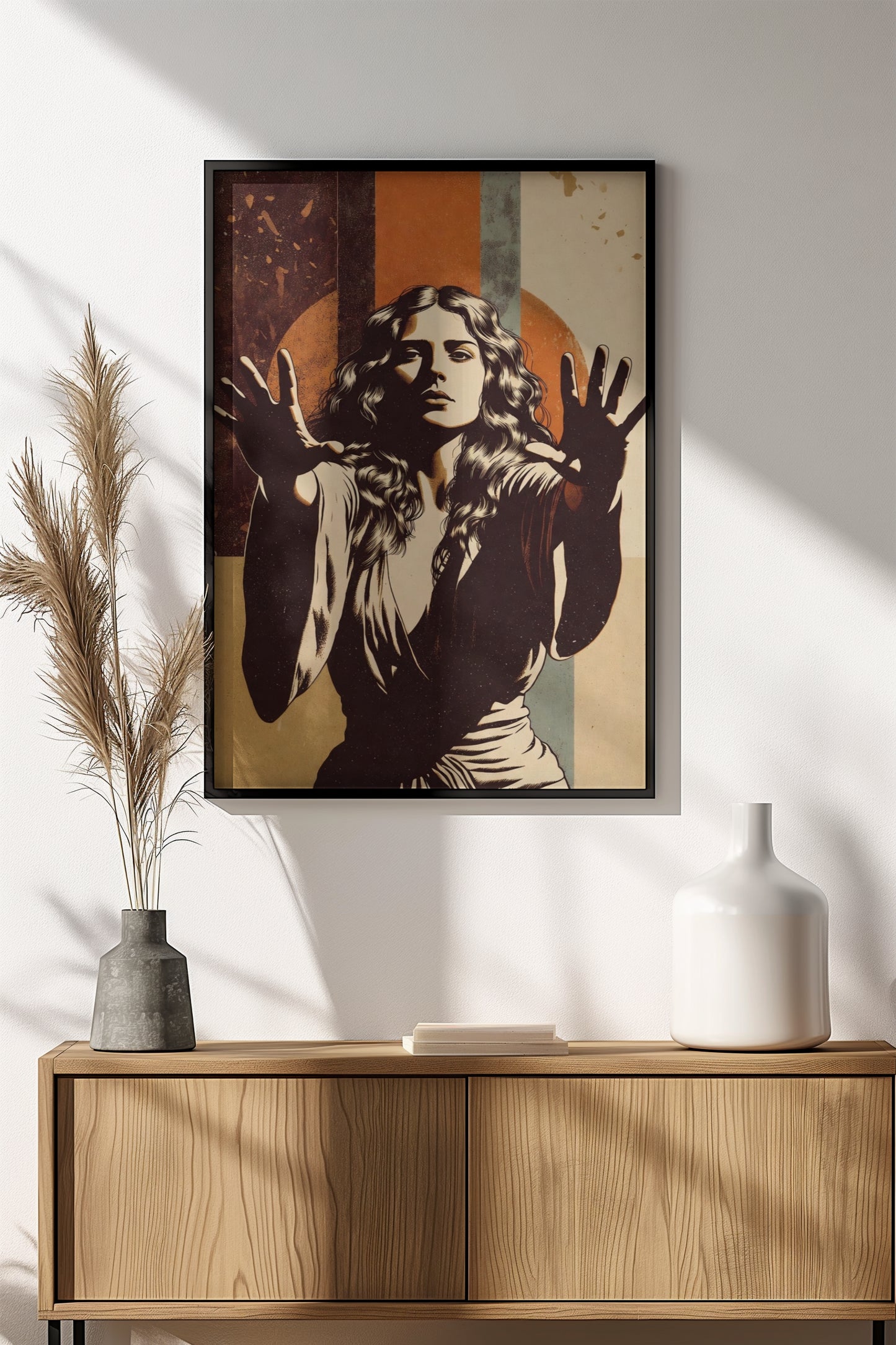 Freedom Poster – Retro Expressive Woman Art