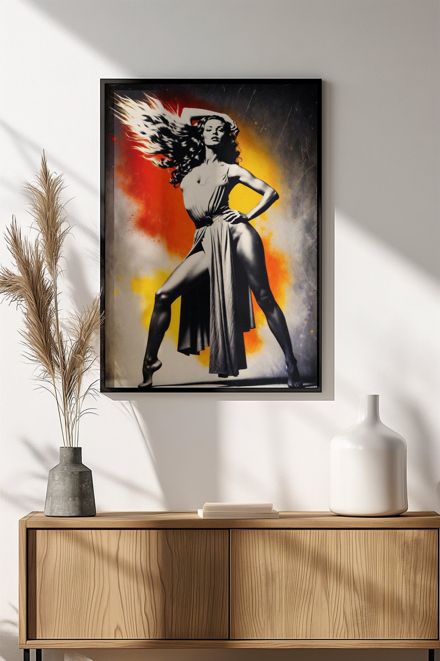 Dance Poster - Retro Expressive Motion Art
