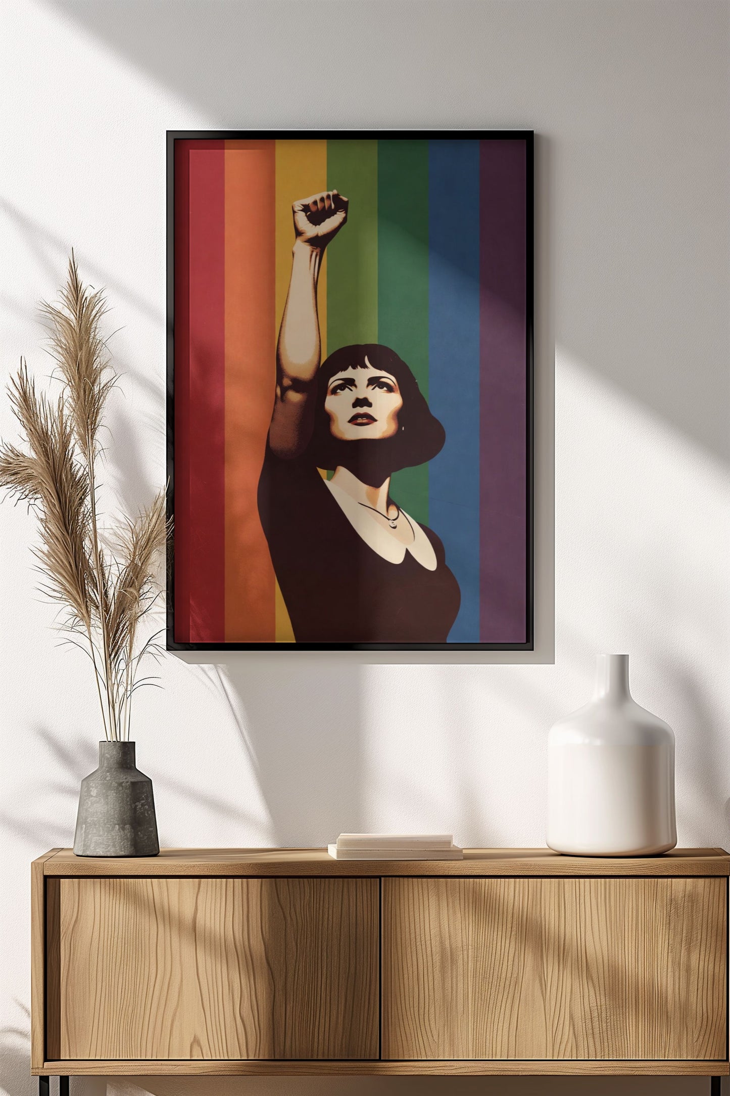 Raised Fist Pride - Retro Vintage Empowerment Poster