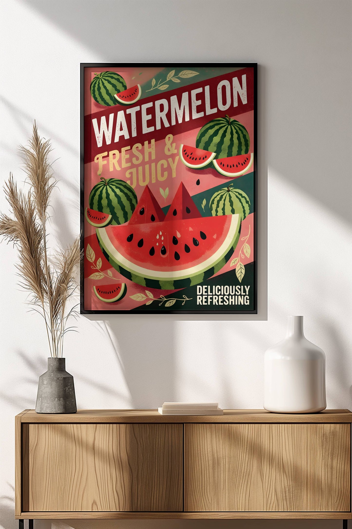 Watermelon Juice Poster – Retro Fresh Summer Art