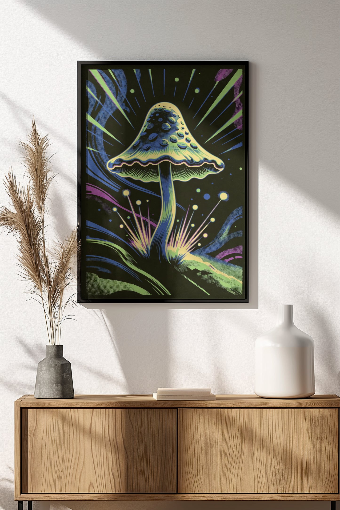 Nature Poster – Retro Glow Art