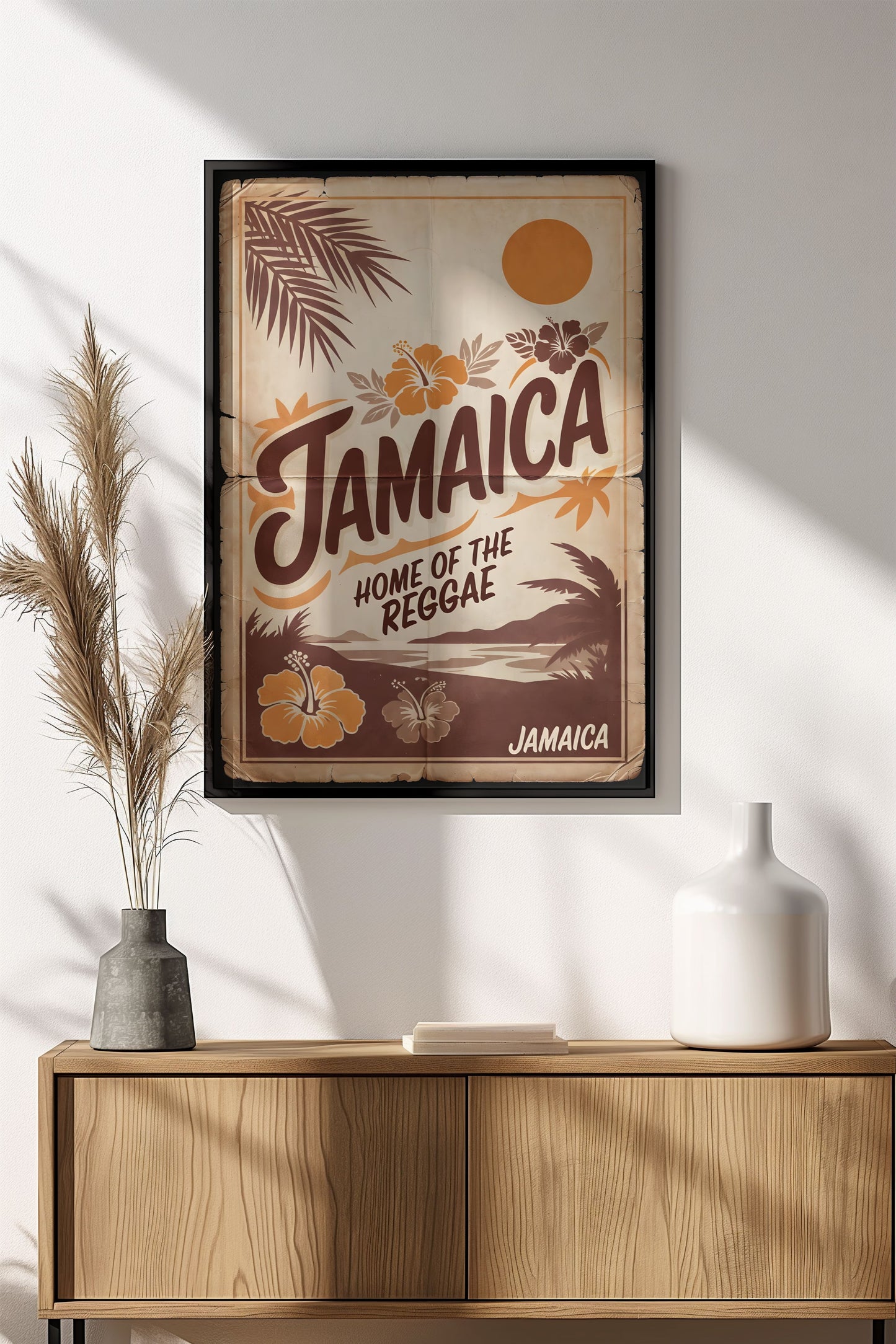 Jamaica Home of Reggae - Vintage Travel Poster