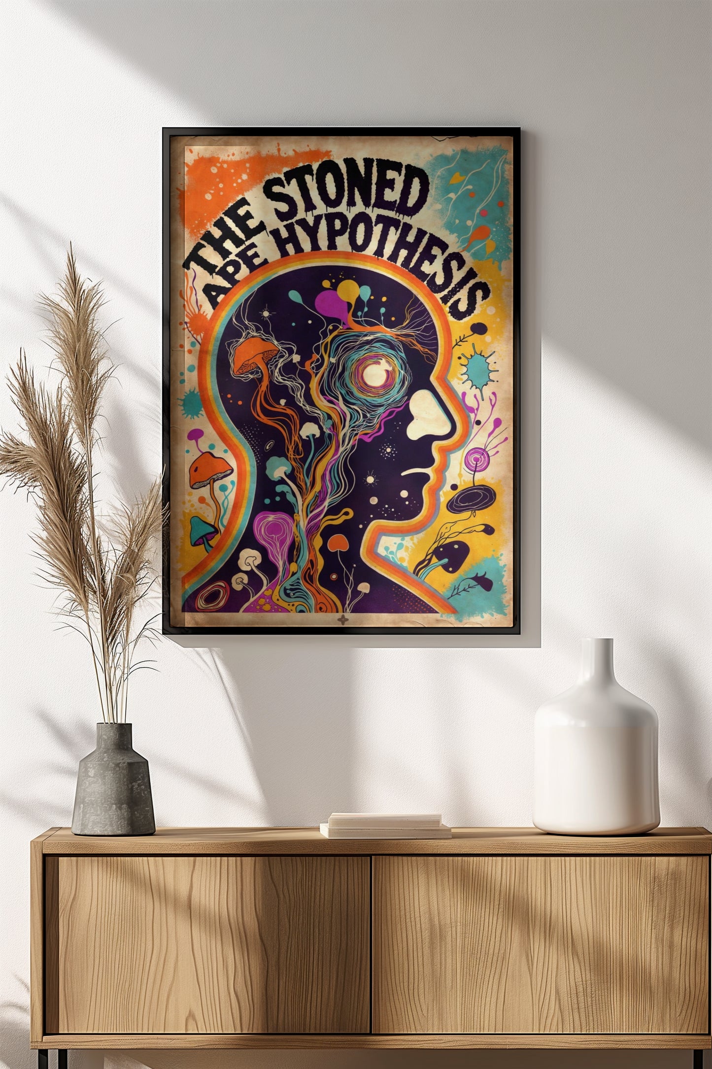 The Vibrant Ape Hypothesis Poster – Retro Mind Art