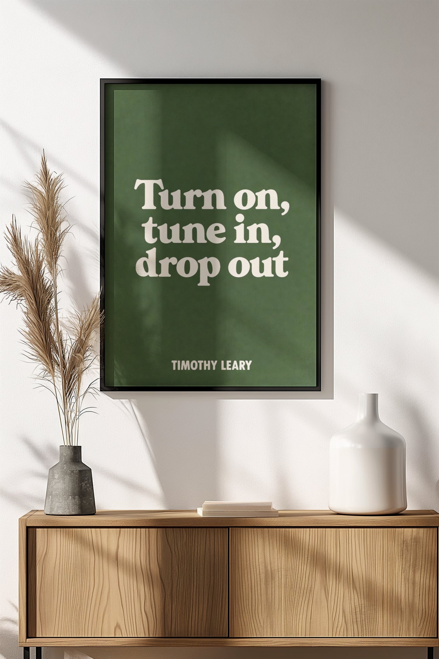 Turn On Poster – Retro Quote Art