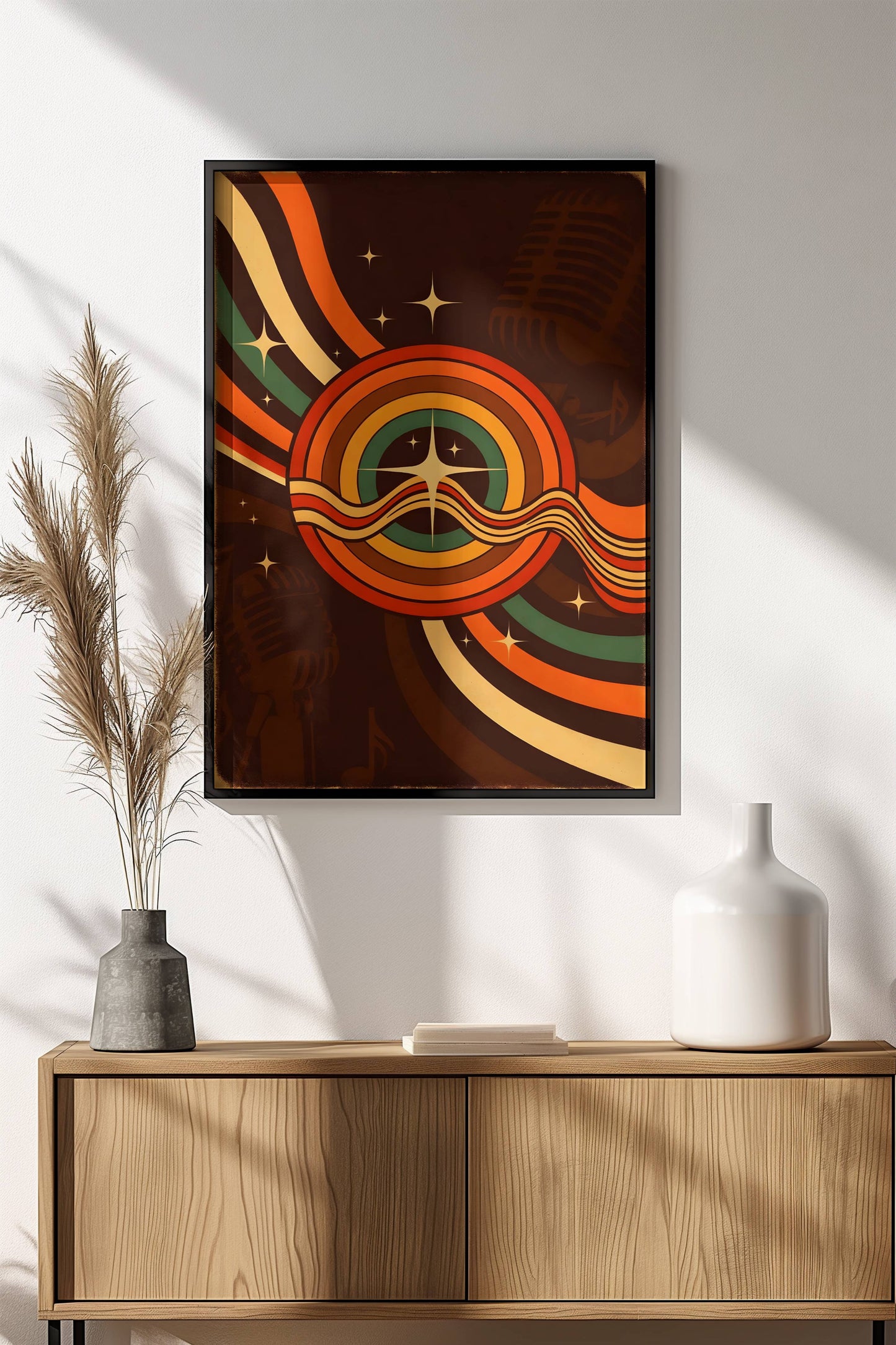 Cosmic Groove Poster – Retro Music Art