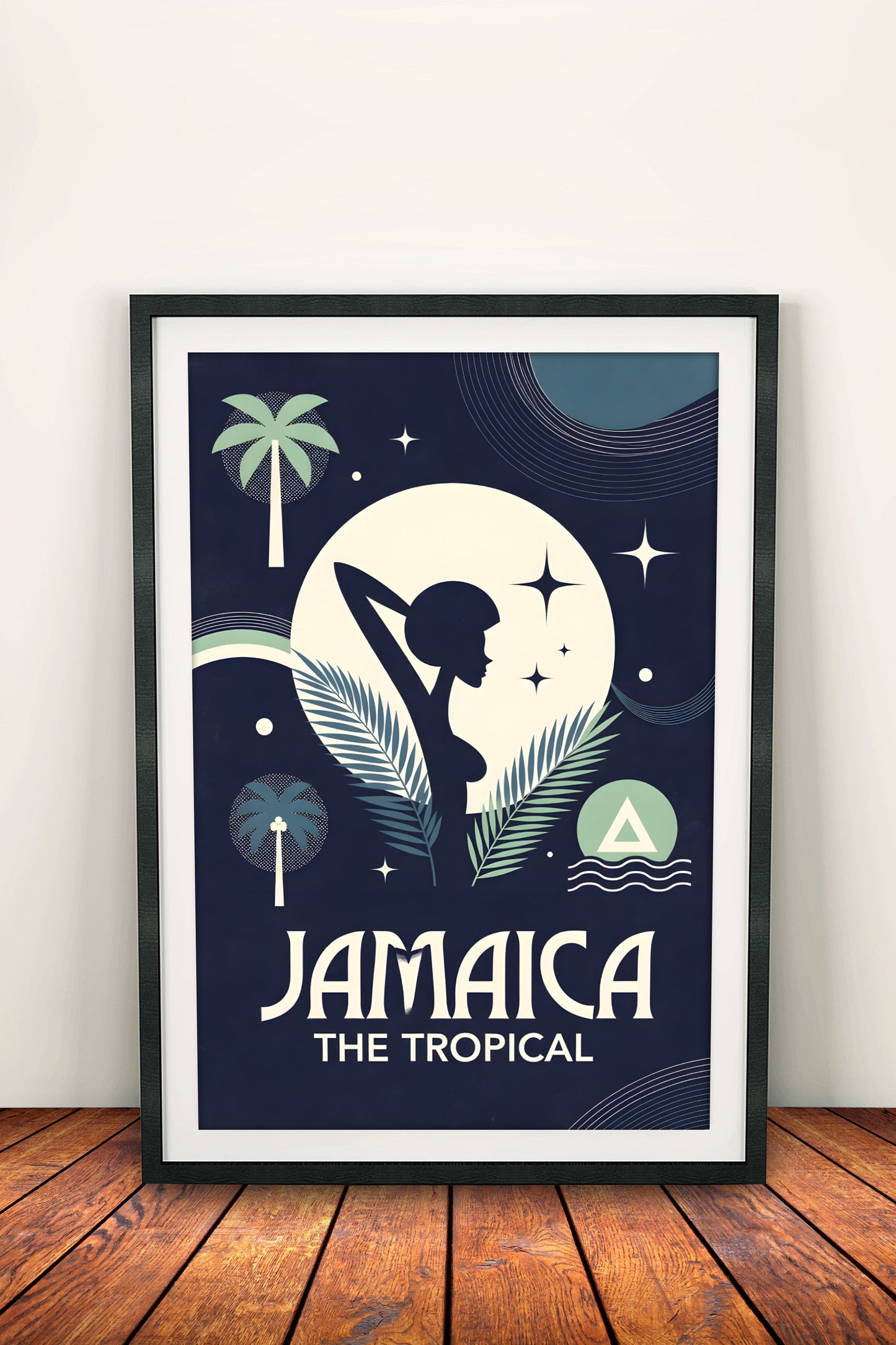 Jamaica The Tropical Paradise - Retro Vintage Travel Poster