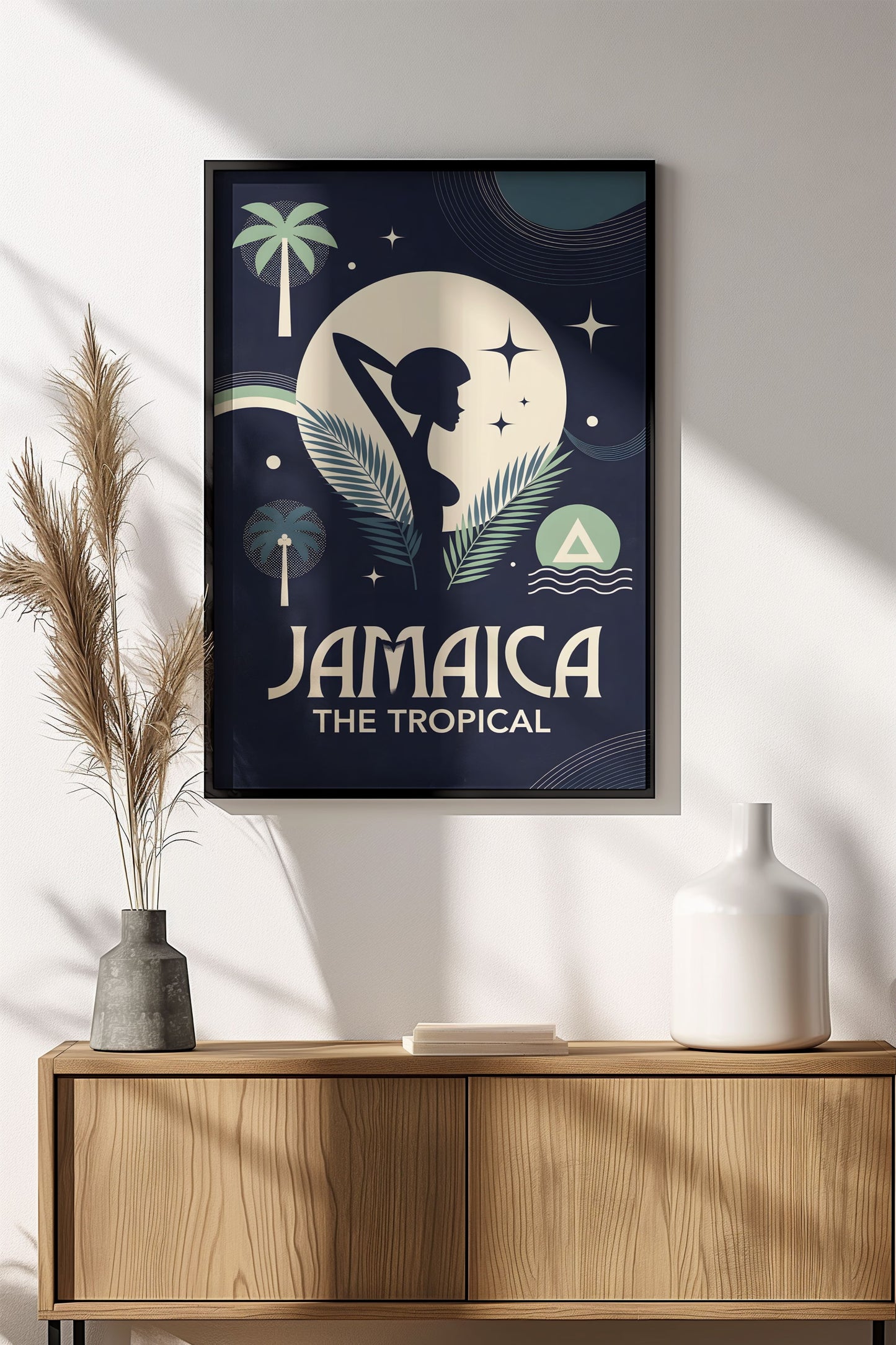 Jamaica The Tropical Paradise - Retro Vintage Travel Poster
