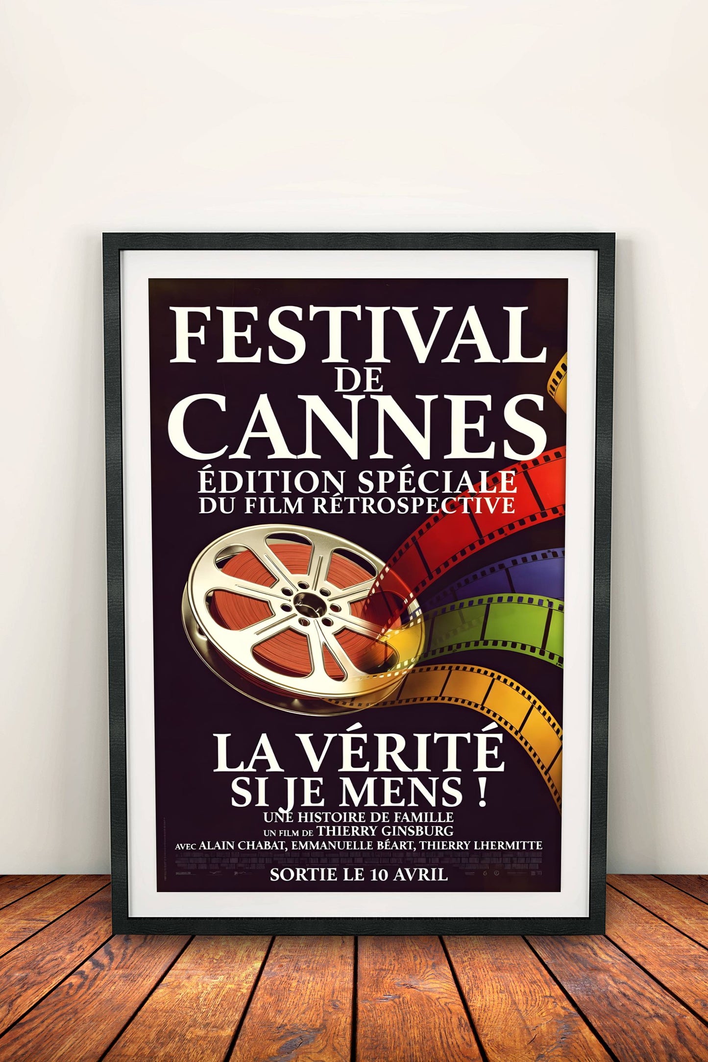 Festival de Cannes Rétrospective Poster – Retro French Cinema Art