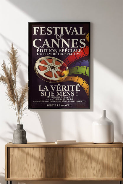 Festival de Cannes Rétrospective Poster – Retro French Cinema Art