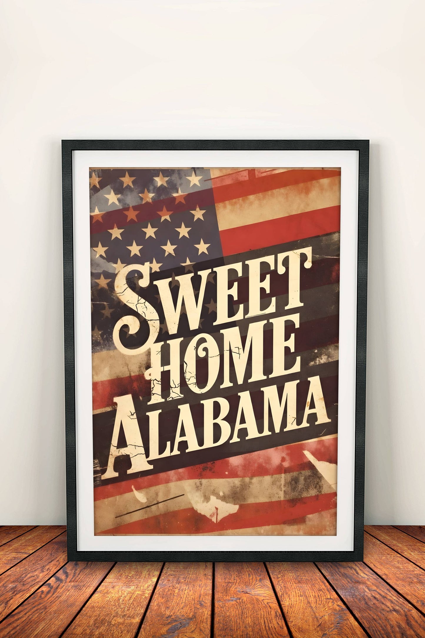 Sweet Home Alabama Poster – Retro American Pride Art