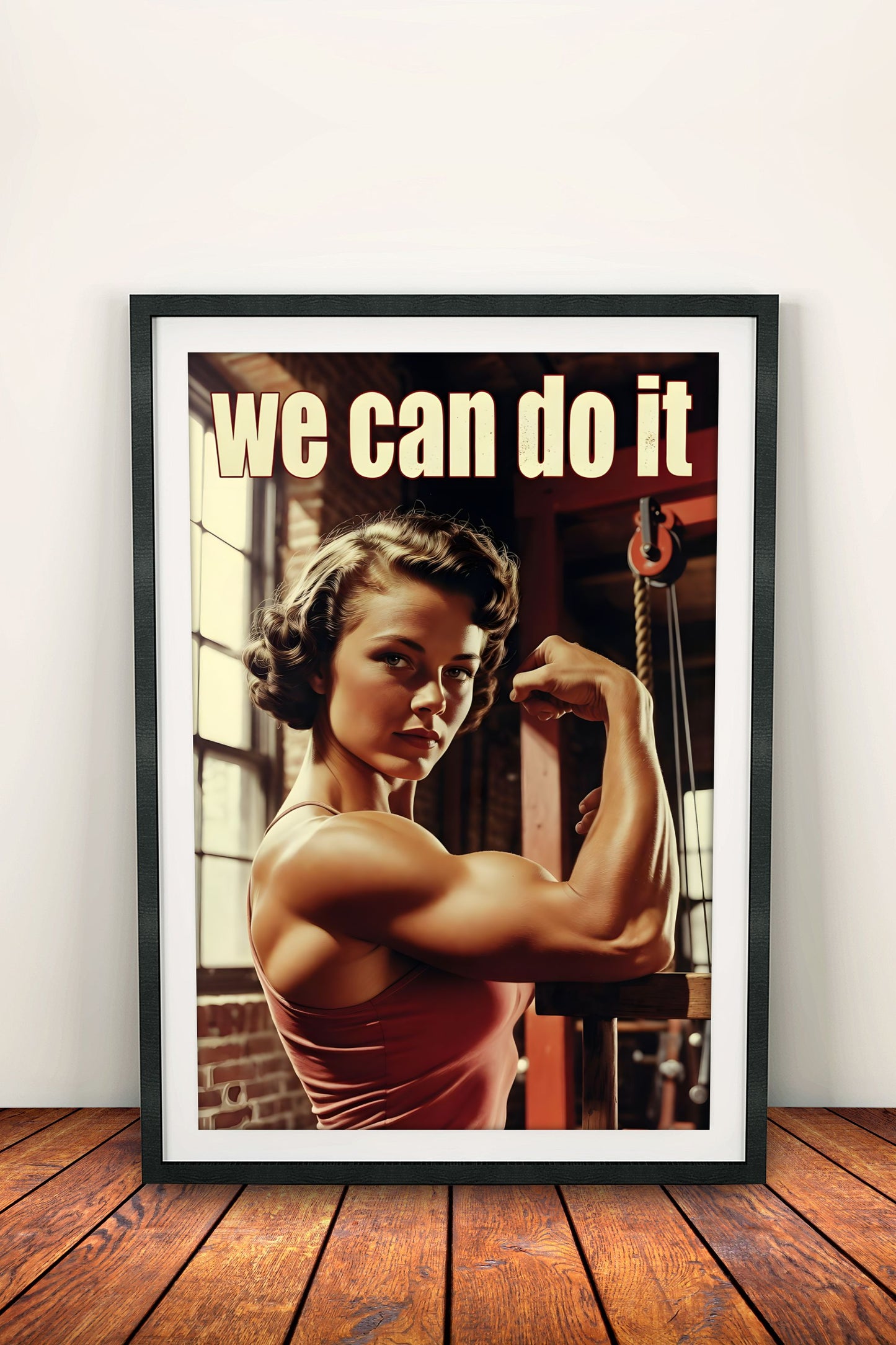 We Can Do It Poster – Retro Rosie the Riveter Empowerment Art