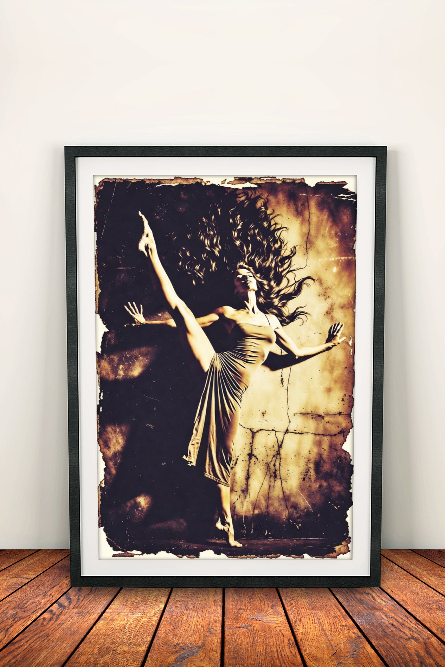 Dancing Freedom Poster – Retro Expressive Dance Art