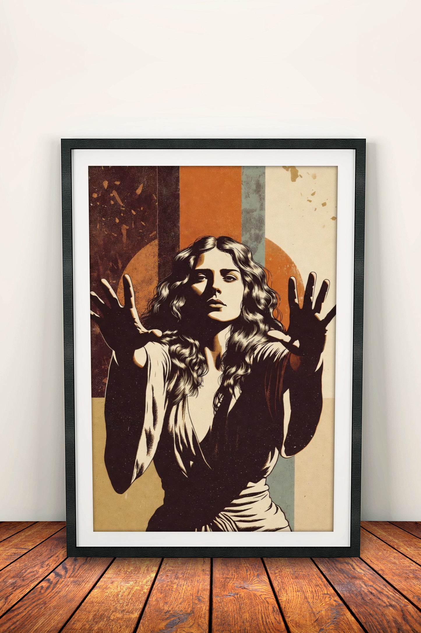 Freedom Poster – Retro Expressive Woman Art