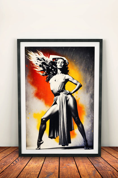 Dance Poster – Retro Expressive Motion Art