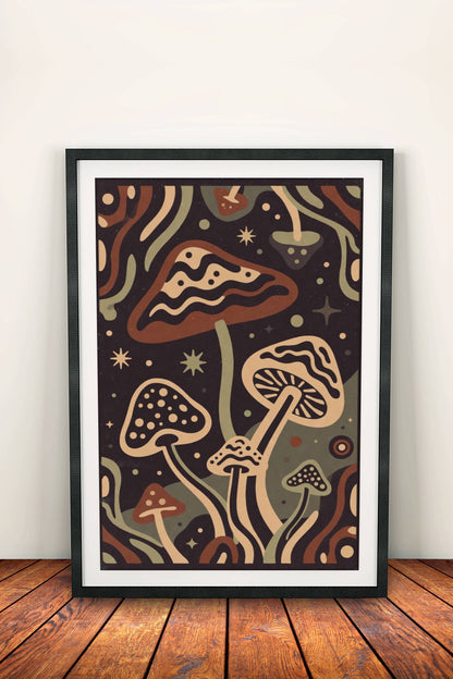 Nature Dream Poster – Retro Forest Art