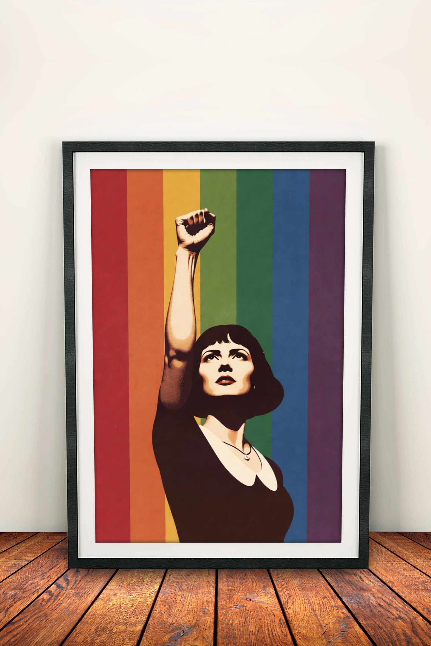 Raised Fist Pride - Retro Vintage Empowerment Poster