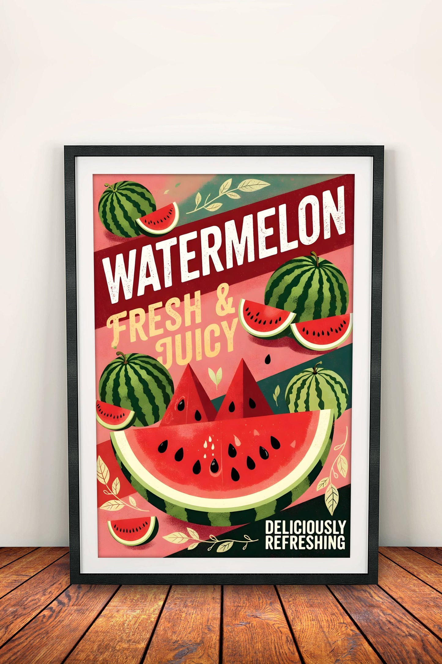 Watermelon Juice Poster – Retro Fresh Summer Art