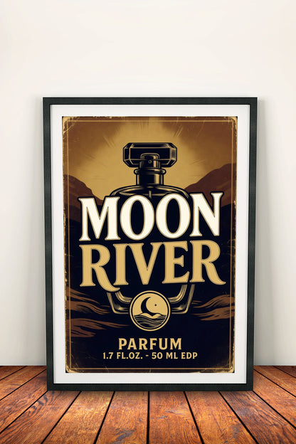 Moon River Parfum - Retro Vintage Perfume Poster