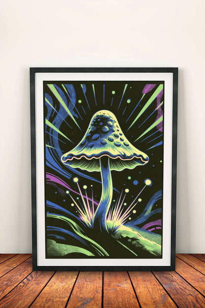 Nature Poster – Retro Glow Art