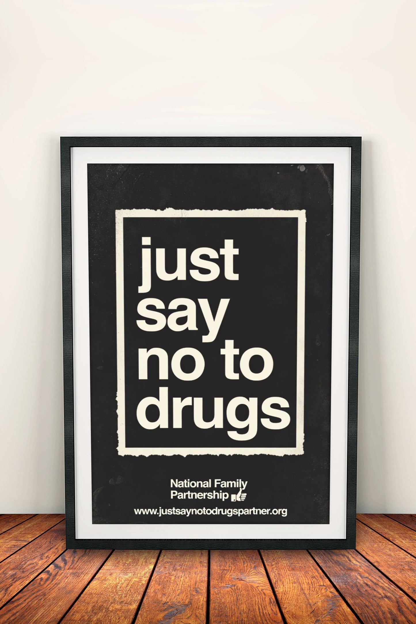 Just Say No To Drugs Poster - Retro Anti-Drug Campaign Art