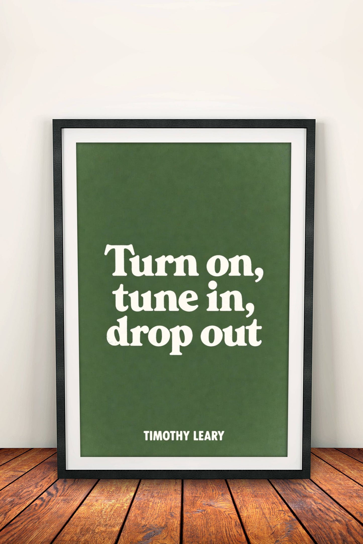 Turn On Poster – Retro Quote Art