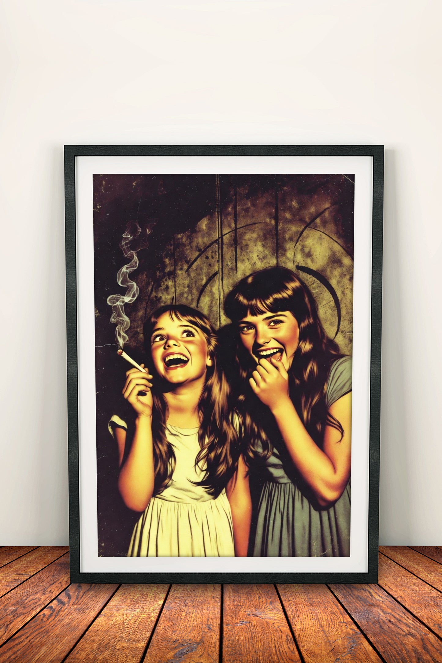 Sisters Poster – Retro Fun Art