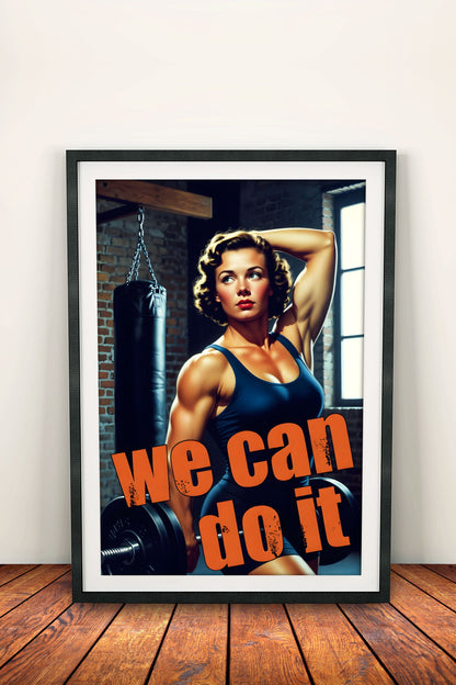 We Can Do It - Vintage Gym Poster