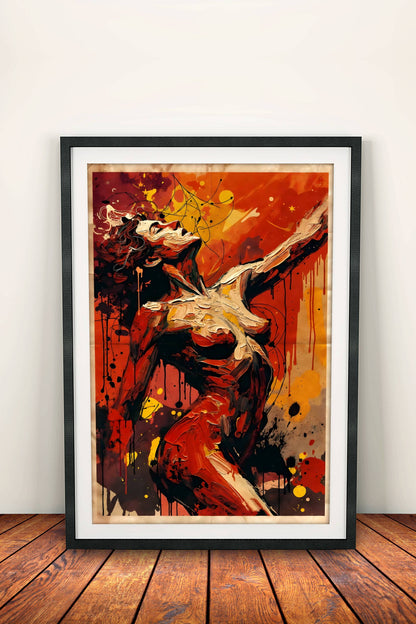 Freedom Poster – Retro Expressive Body Art