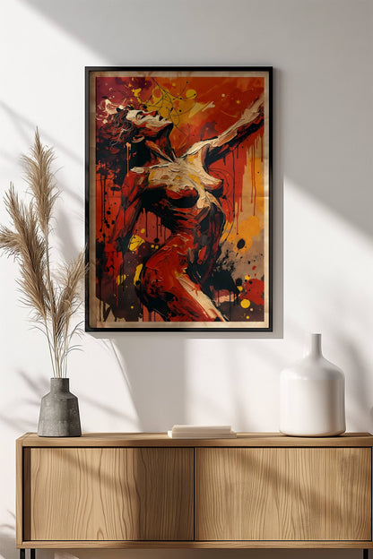 Freedom Poster – Retro Expressive Body Art