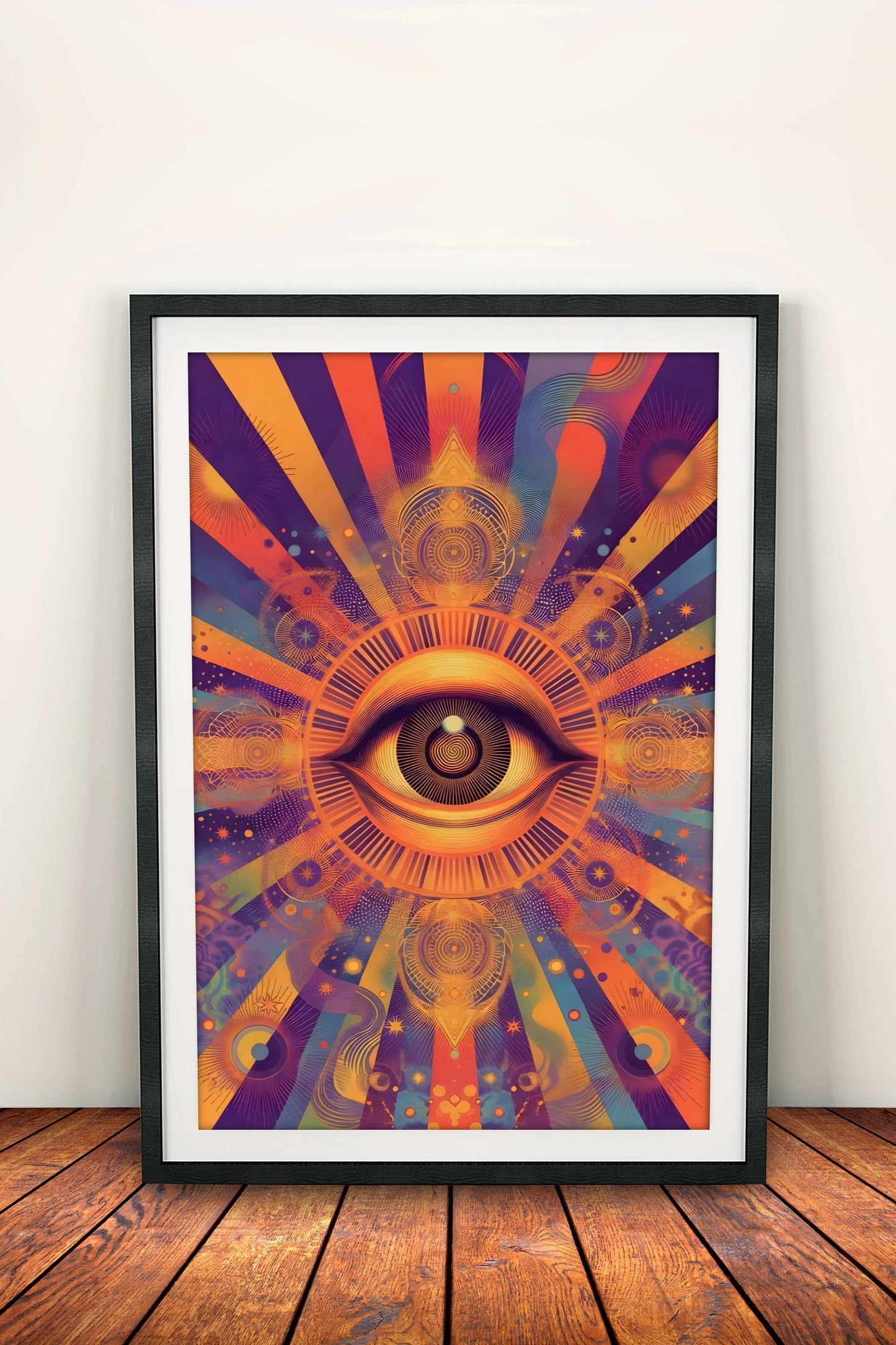 All-Seeing Eye Poster – Retro Vision Art