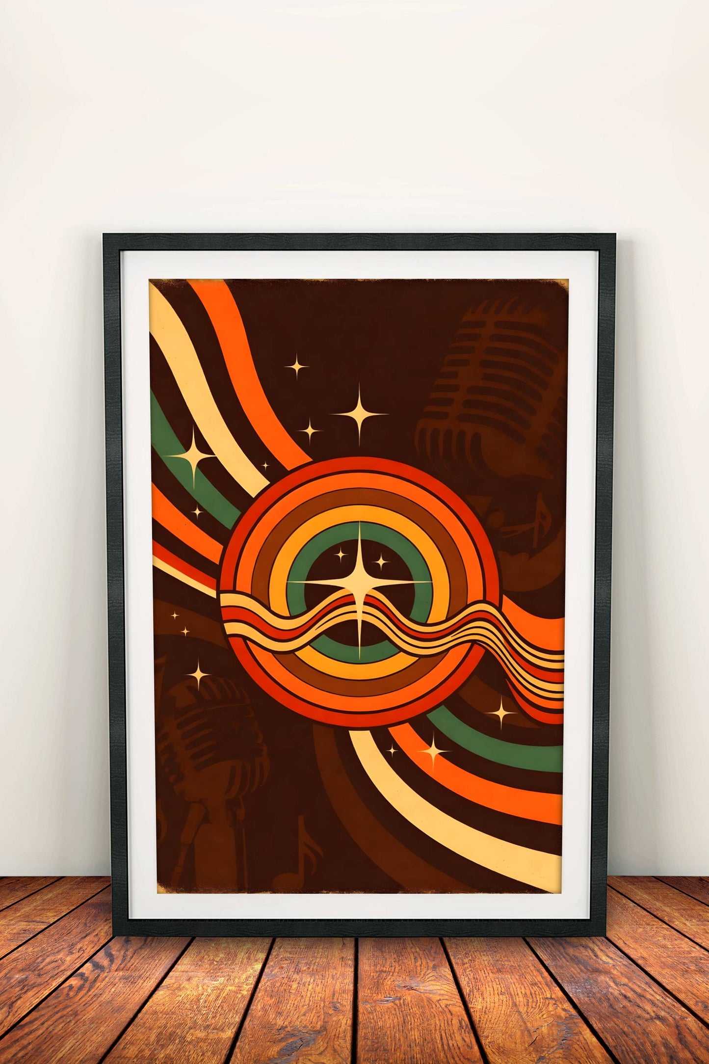 Cosmic Groove Poster – Retro Music Art
