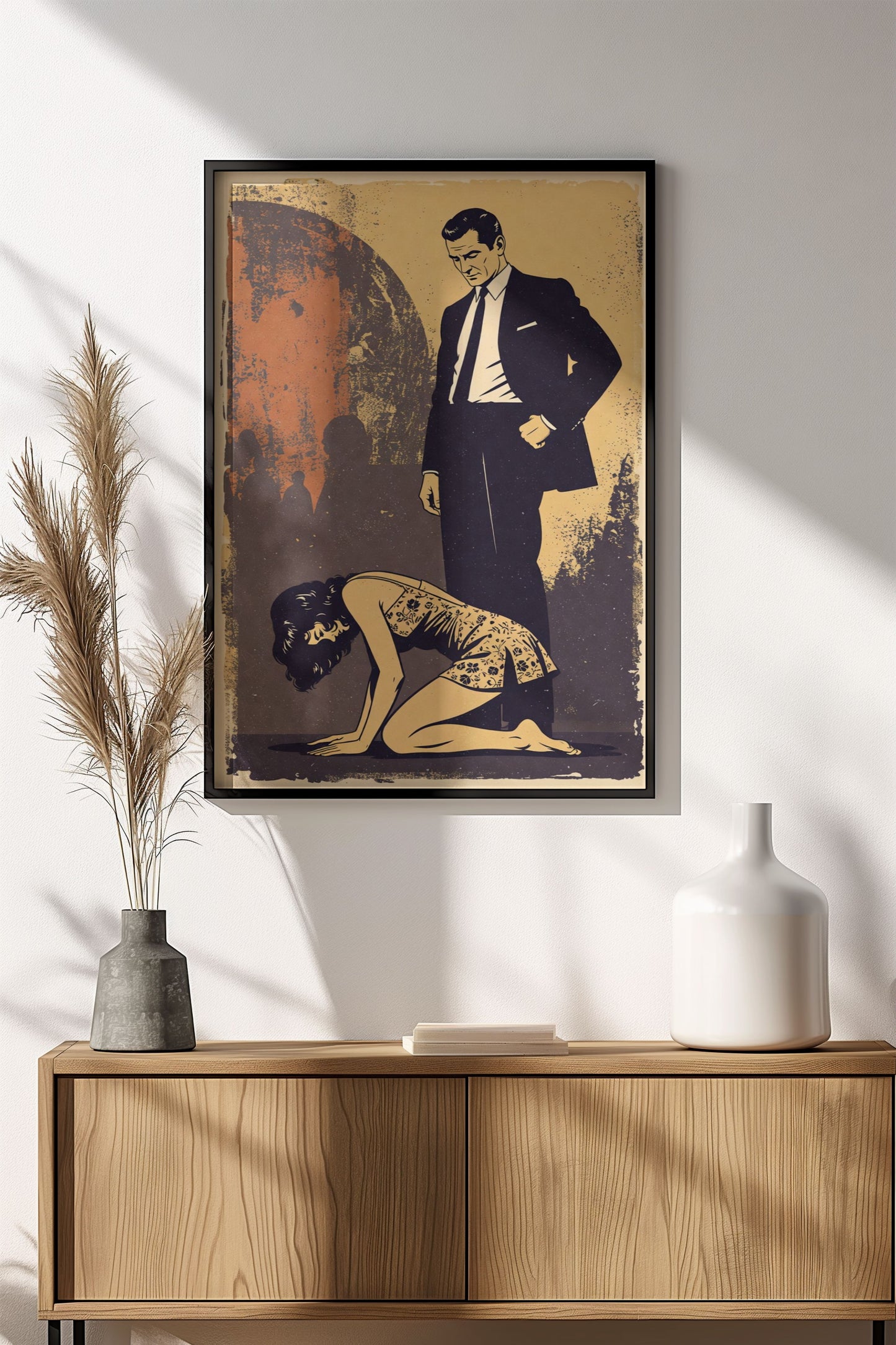 Retro Power Dynamic Poster – Vintage Dominance Art