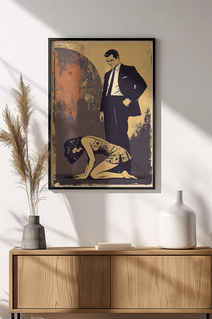 Retro Power Dynamic Poster – Vintage Dominance Art