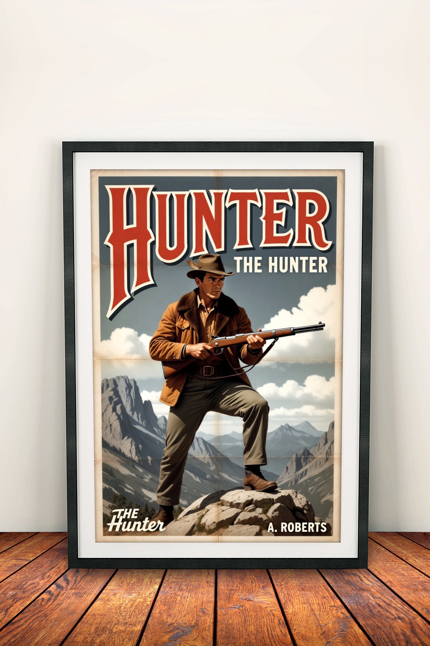 Hunter The Hunter Poster – Retro Adventure Safari Art