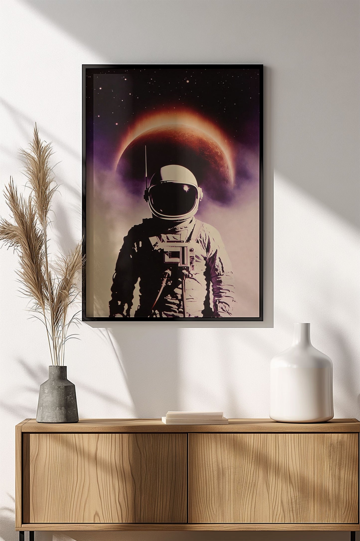 Retro Astronaut Poster – Vintage Space Exploration Art