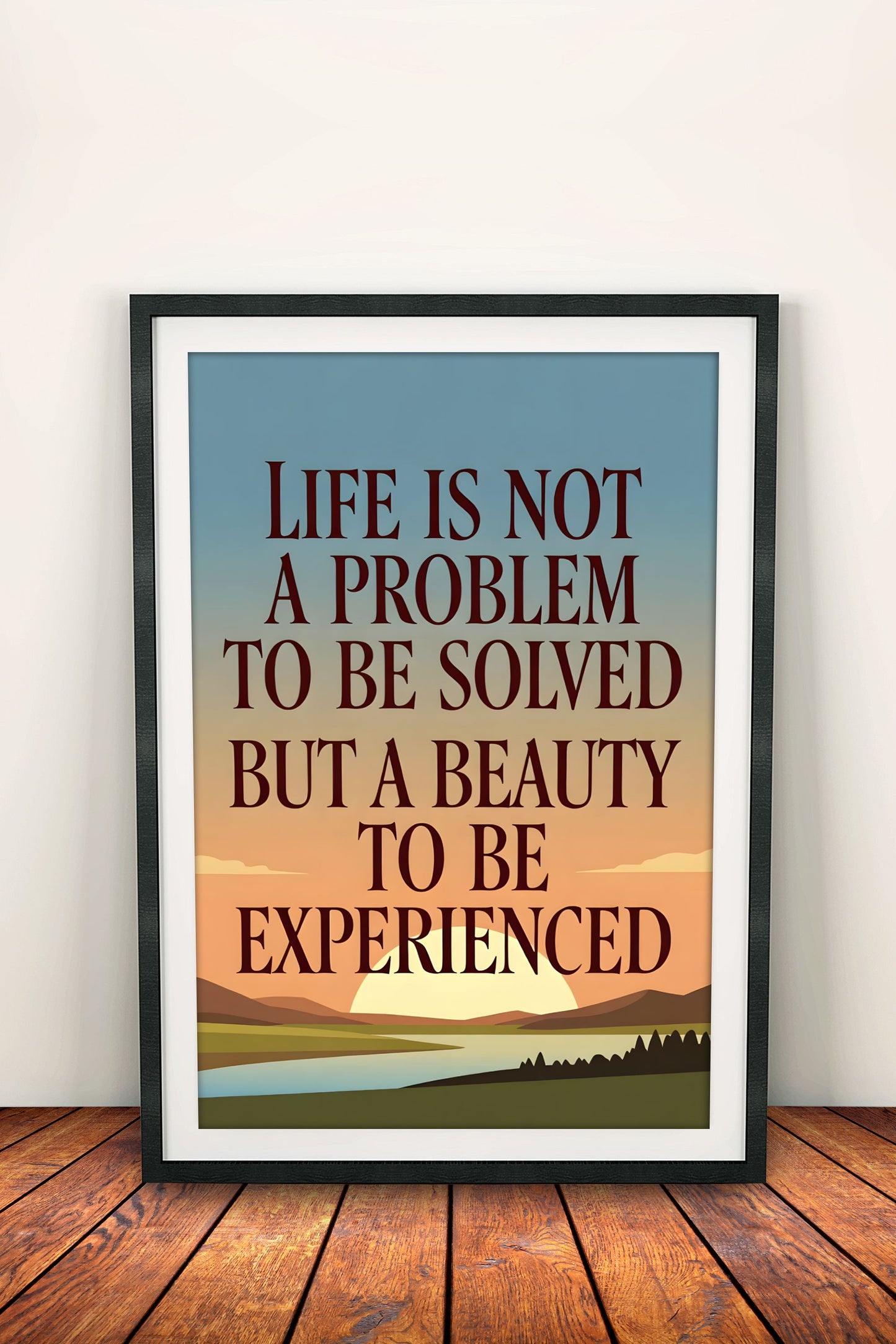 Life Is A Beauty To Be Experienced - Vintage Poster
