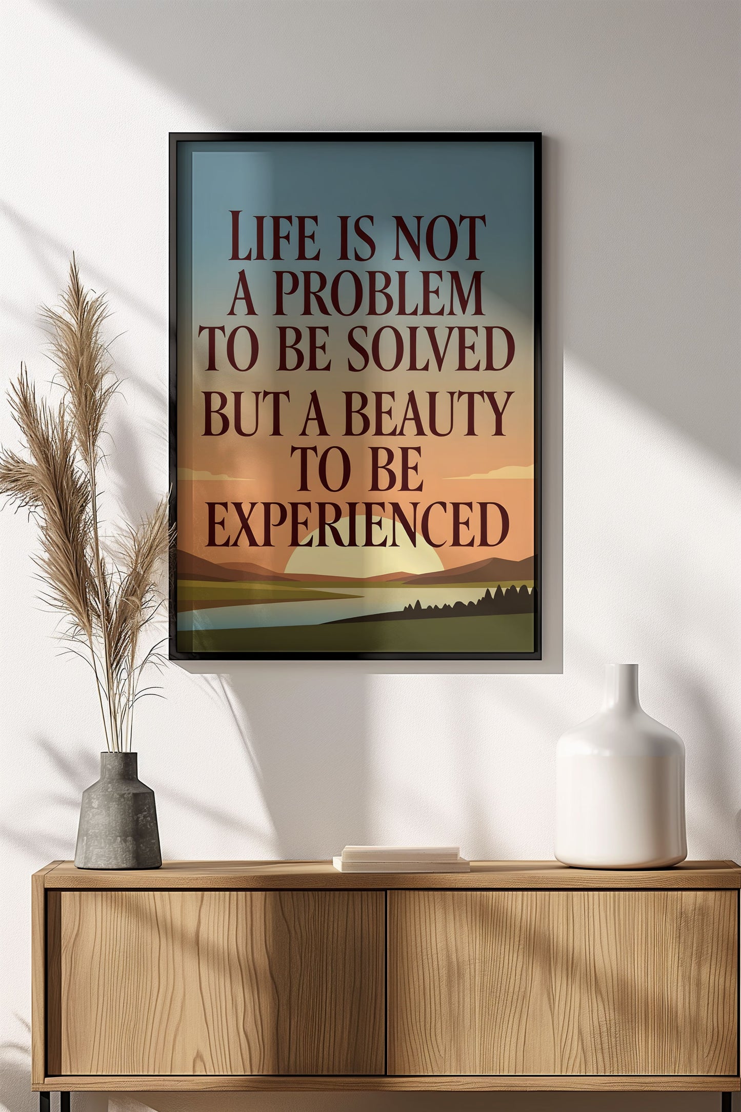 Life Is A Beauty To Be Experienced - Vintage Poster