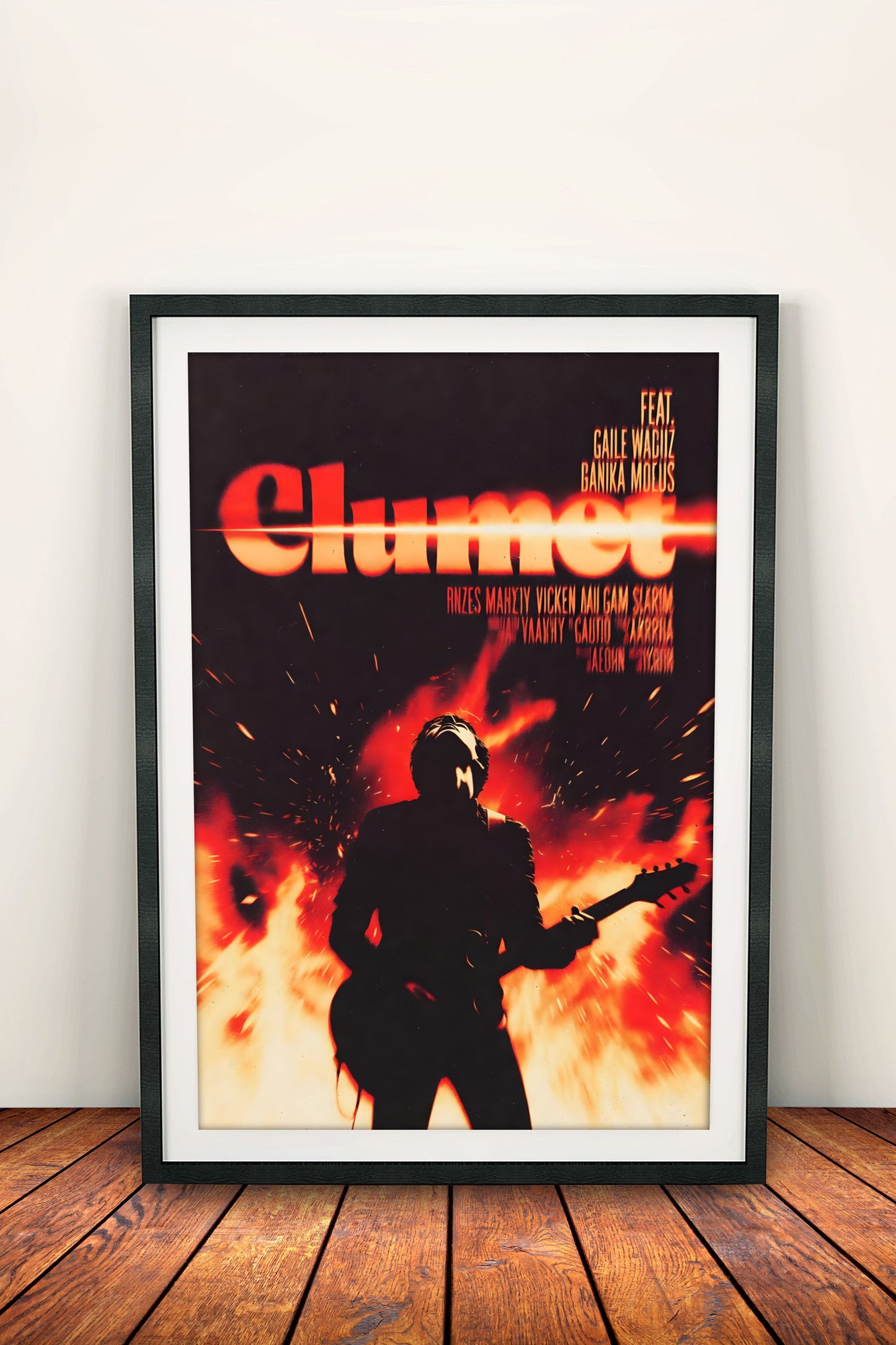 Clumet Rock Concert Vintage Poster