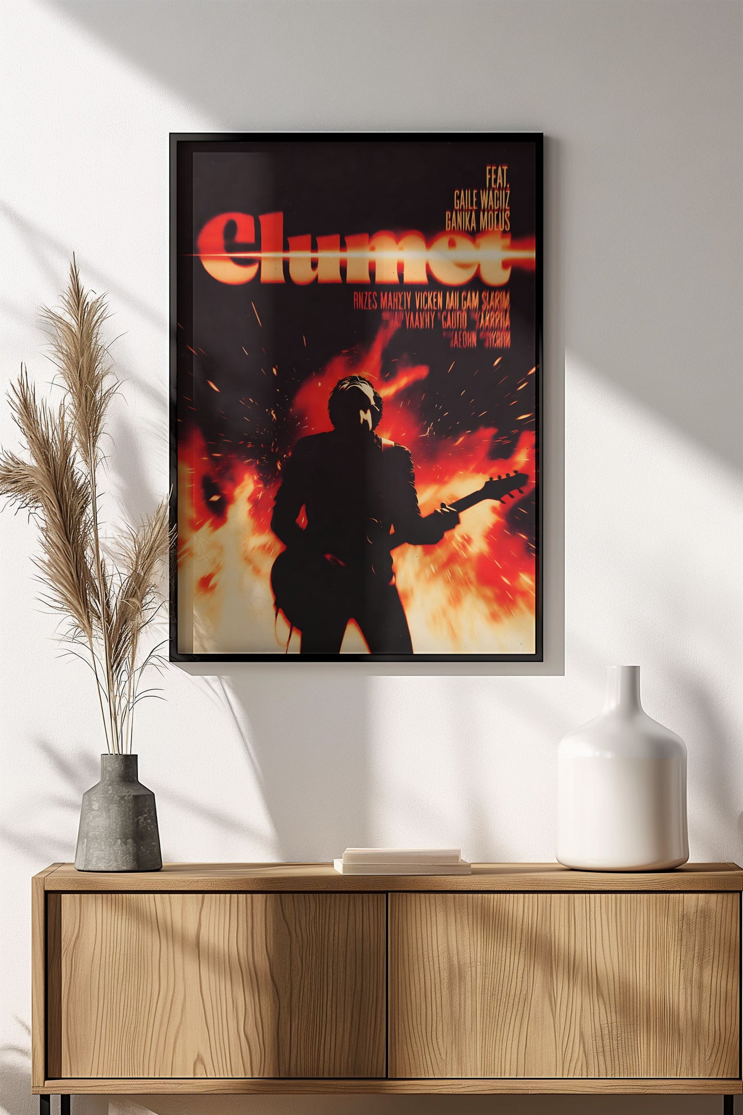 Clumet Rock Concert Vintage Poster