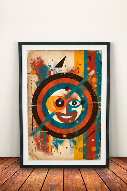 Fun Time Smile Face - Retro Poster