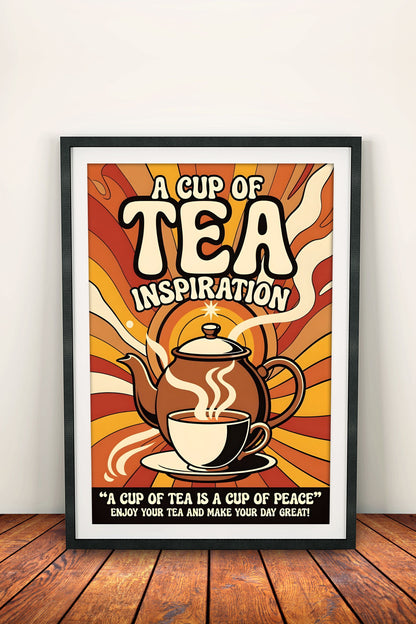 A Cup of Tea Is Peace - Vintage Poster