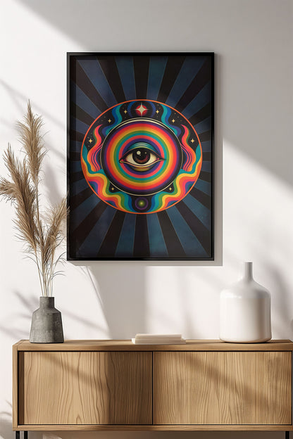 All-Seeing Eye - Vintage Poster